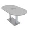 Skutchi Designs 33.5 in W, 69.5 in L, 29 in H, Engineered Wood Top, Grey HAR-RAC-34X70-DOU-ELEC-XD01 - alternate 1